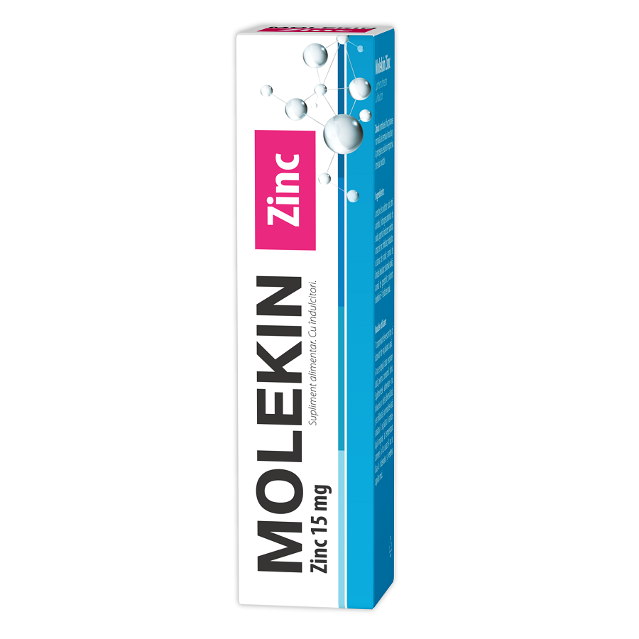 Molekin Zinc, 20 comprimate efervescente, Zdrovit